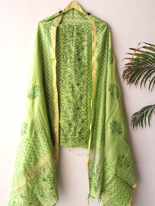 Mul Chanderi Suit