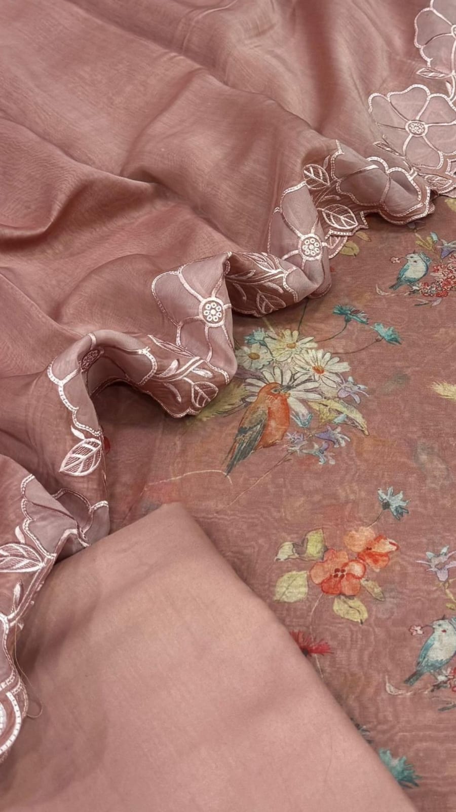 Mul Chanderi Silk Suit