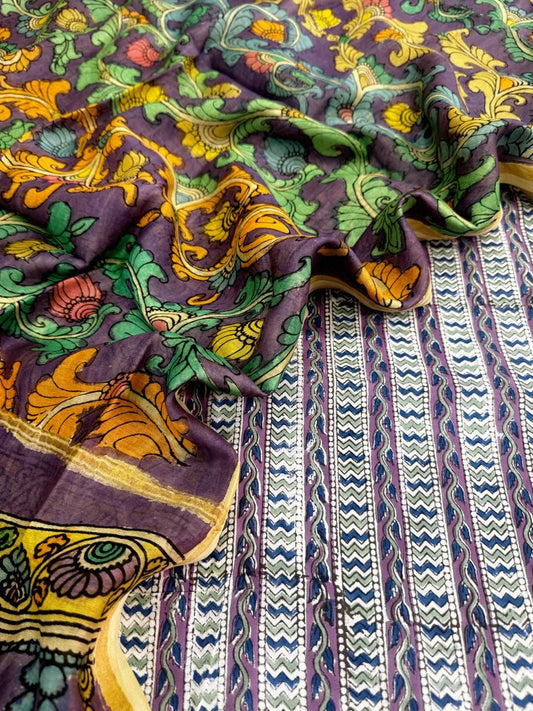 Cotton with Chanderi Dupatta