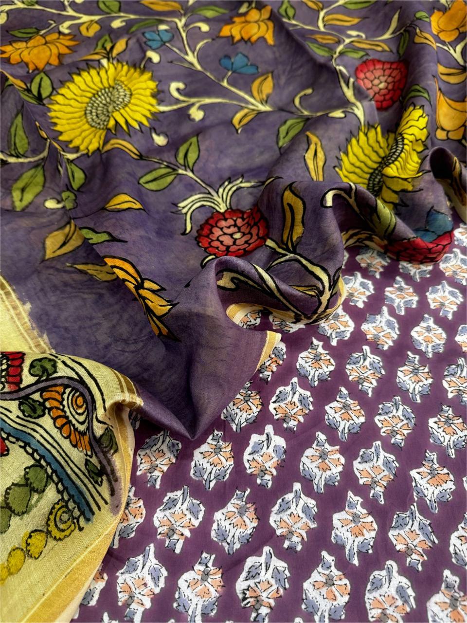 Cotton with Chanderi Dupatta