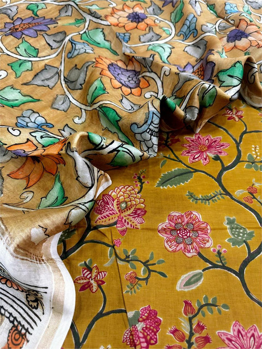 Cotton with Chanderi Dupatta