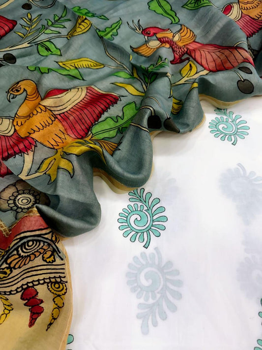 Cotton with Chanderi Dupatta