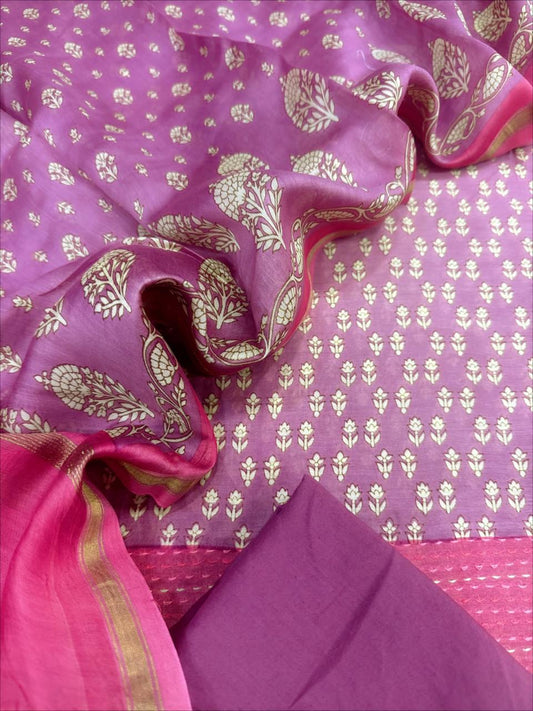 Chanderi Silk Suit