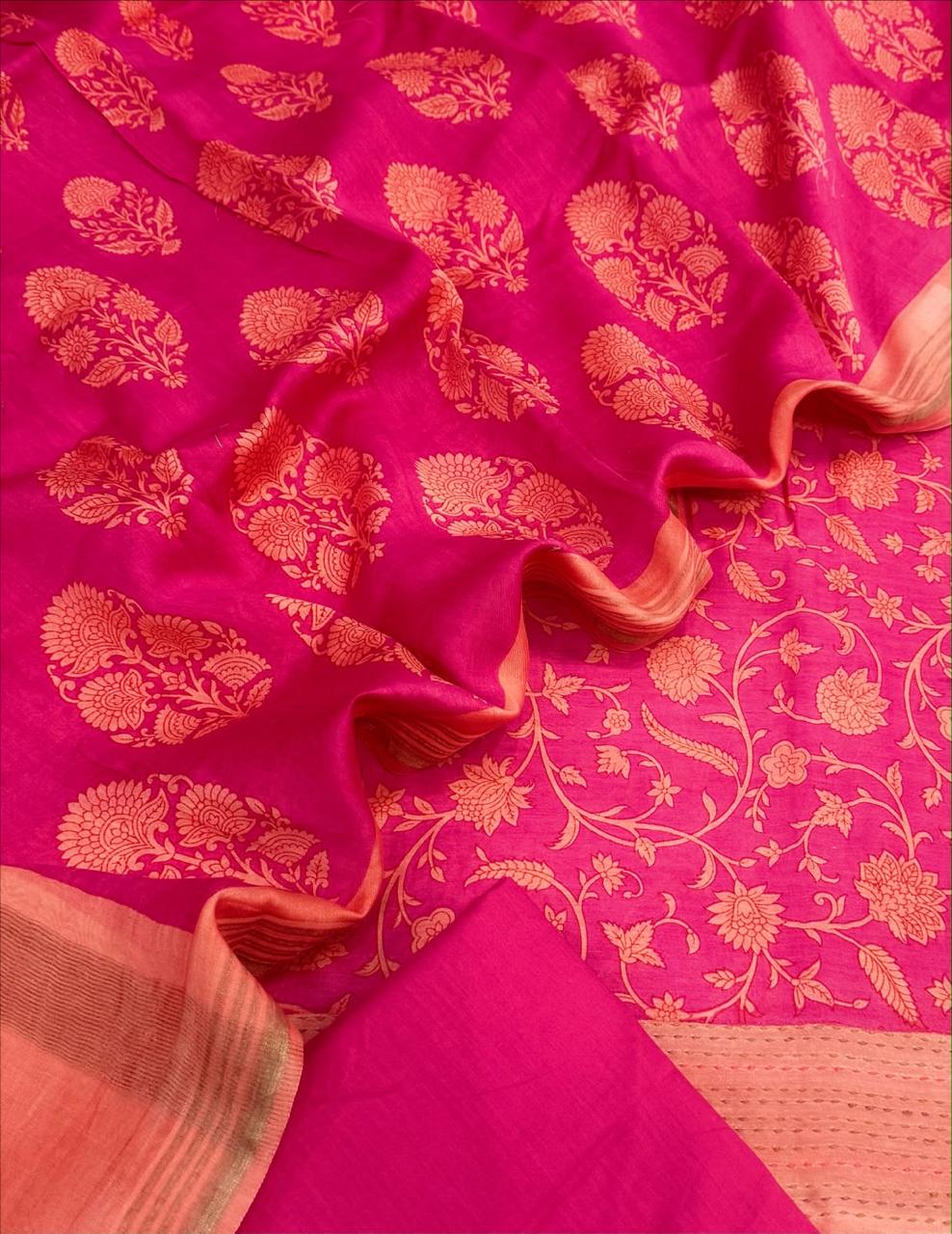Chanderi Silk Suit