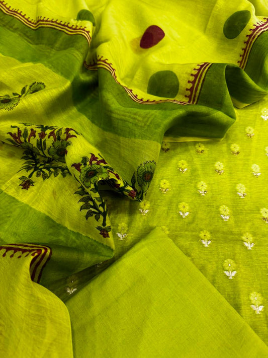 Chanderi Silk Suit