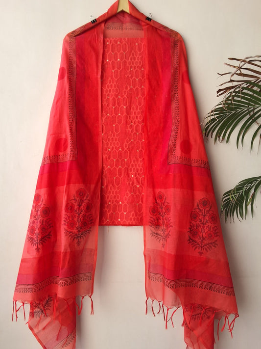 Chanderi Silk Suit