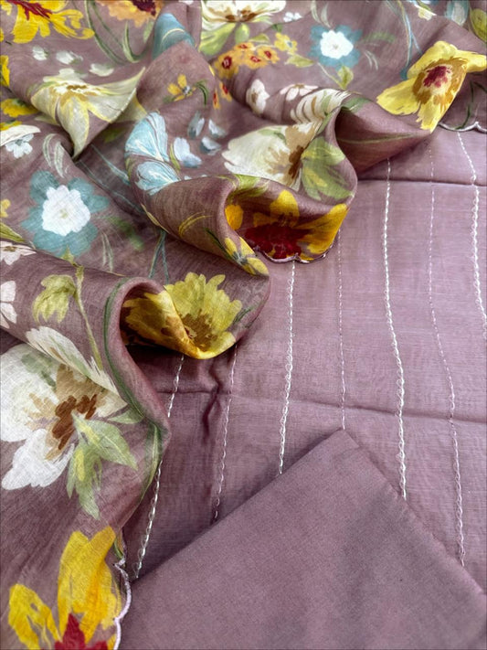 Chanderi Silk Suit