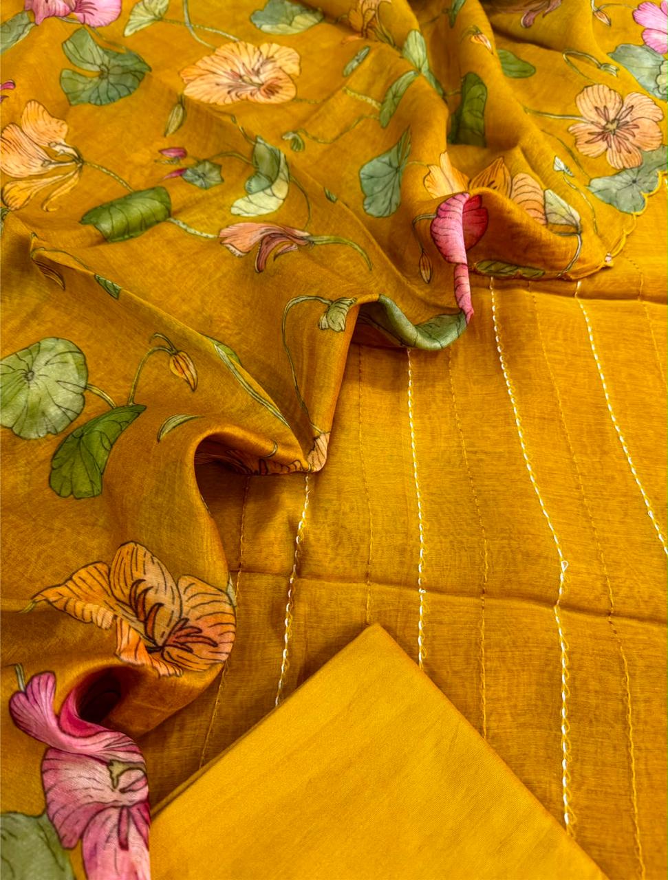 Chanderi Silk Suit