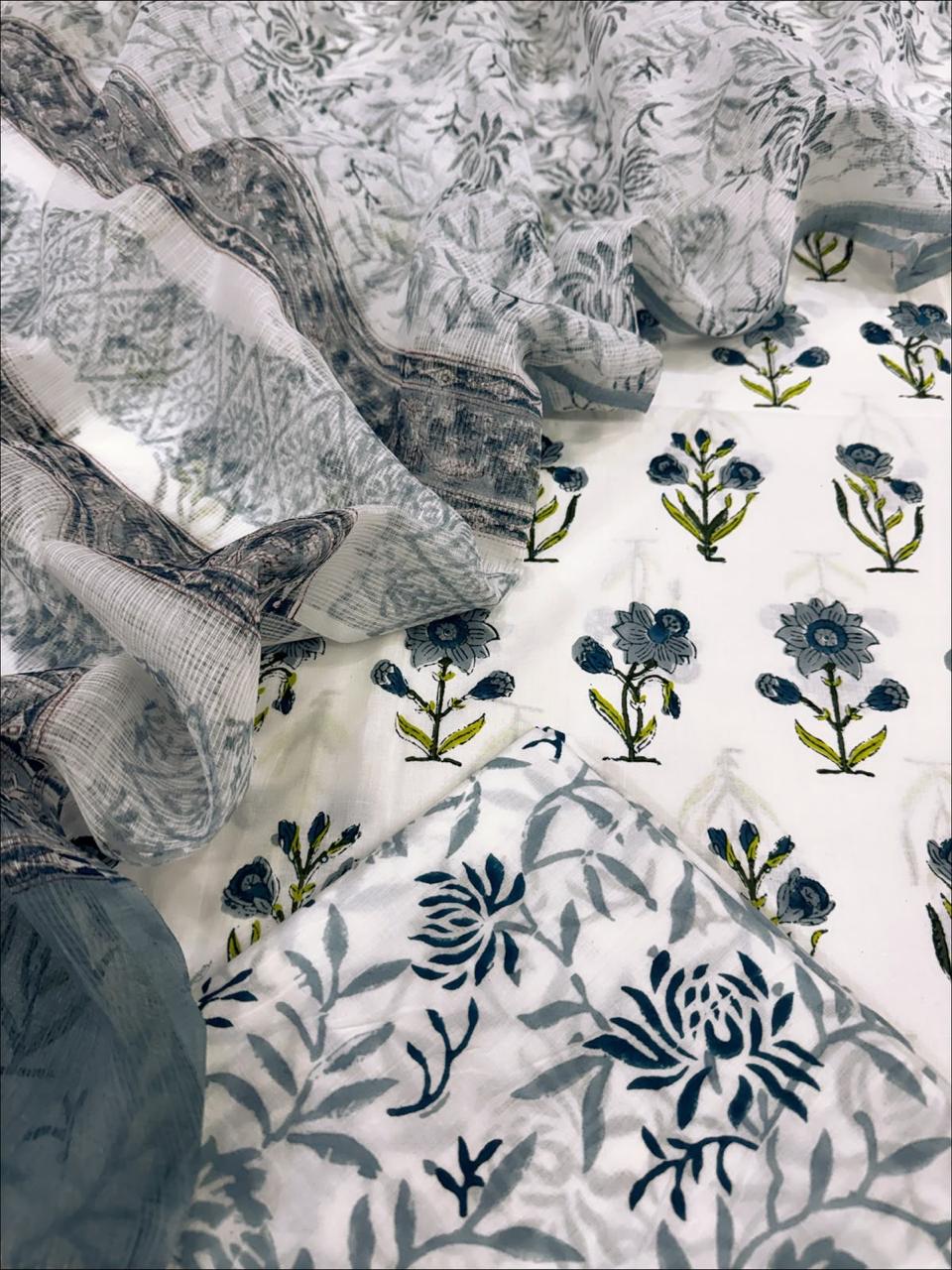 Cotton with Kota Dupatta