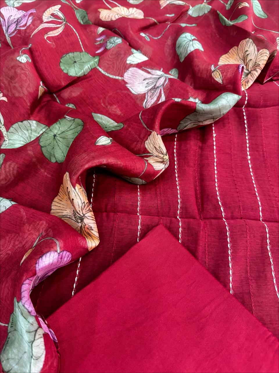 Chanderi Silk Suit