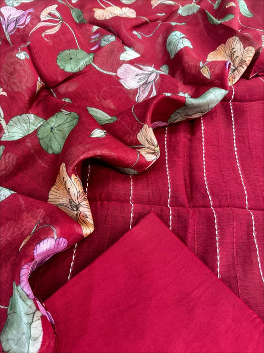 Chanderi Silk Suit