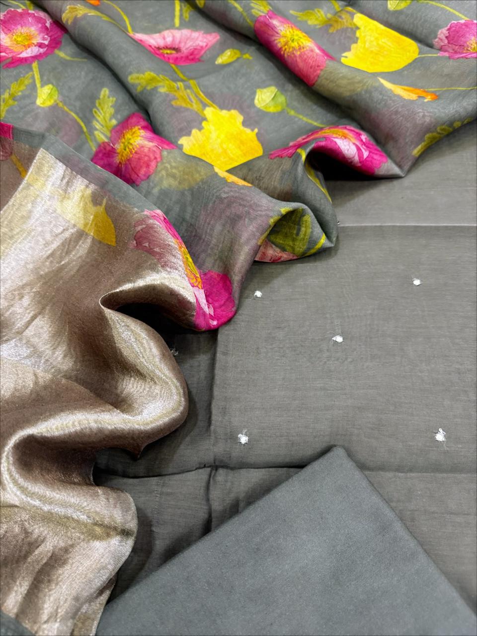 Chanderi Silk Suit