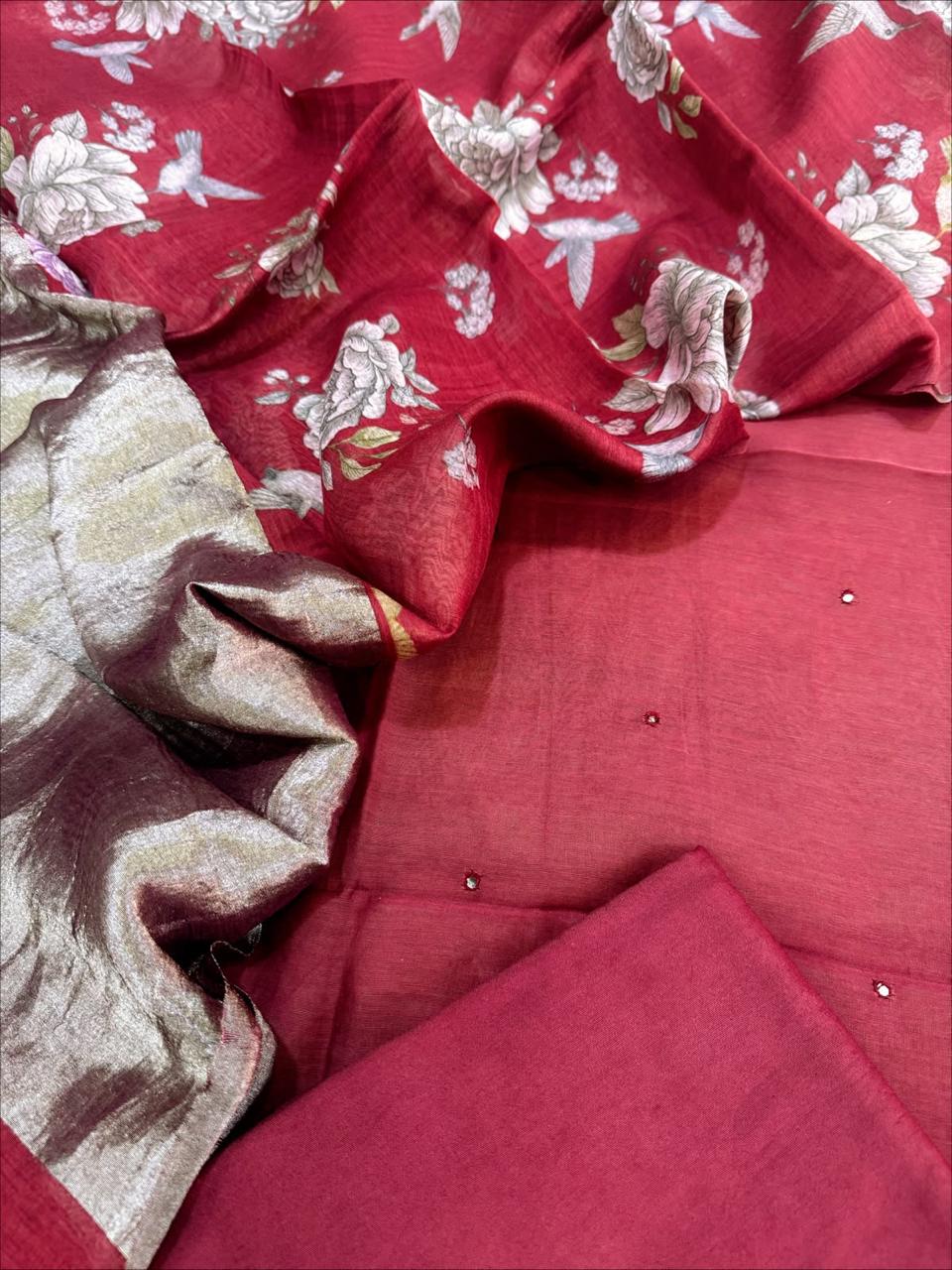 Chanderi Silk Suit