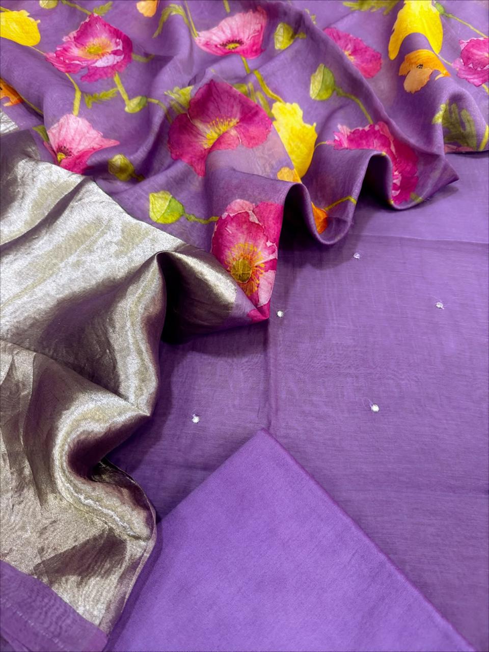 Chanderi Silk Suit