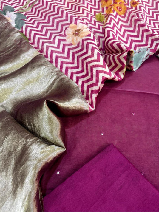 Chanderi Silk Suit