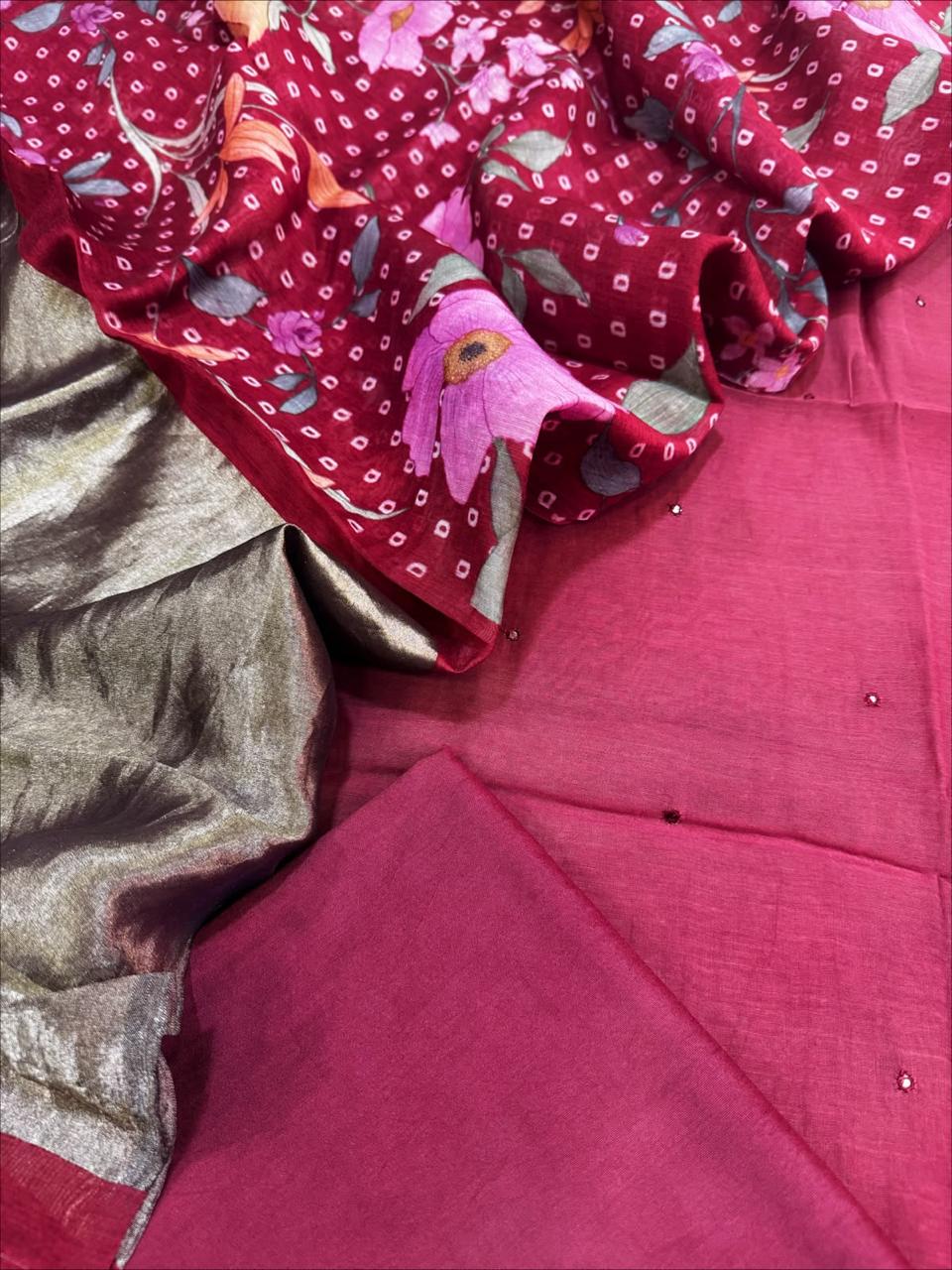 Chanderi Silk Suit