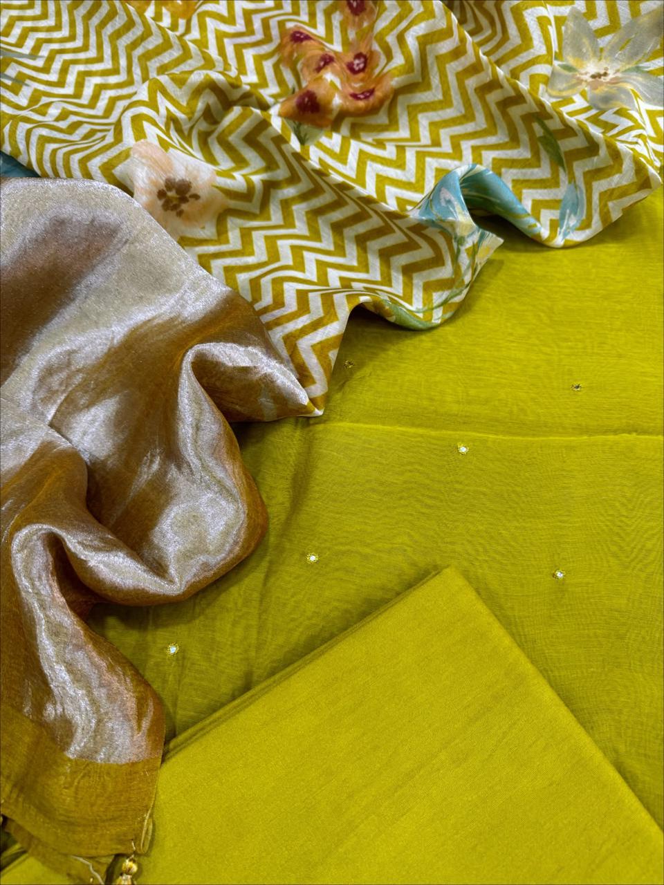 Chanderi Silk Suit