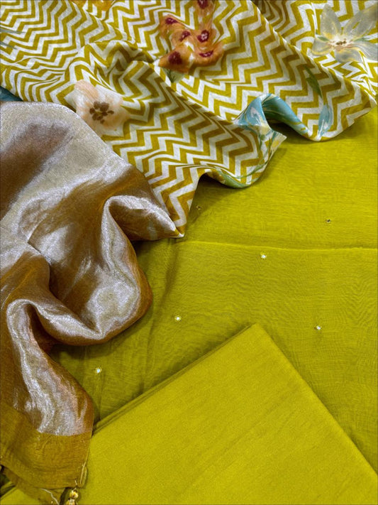 Chanderi Silk Suit