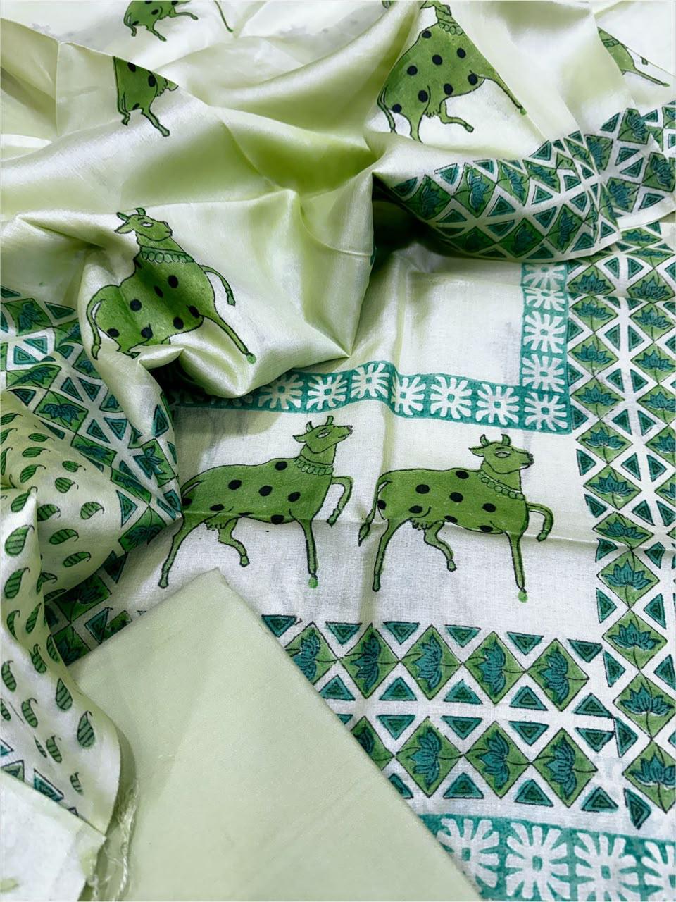 Tussar Silk Suit